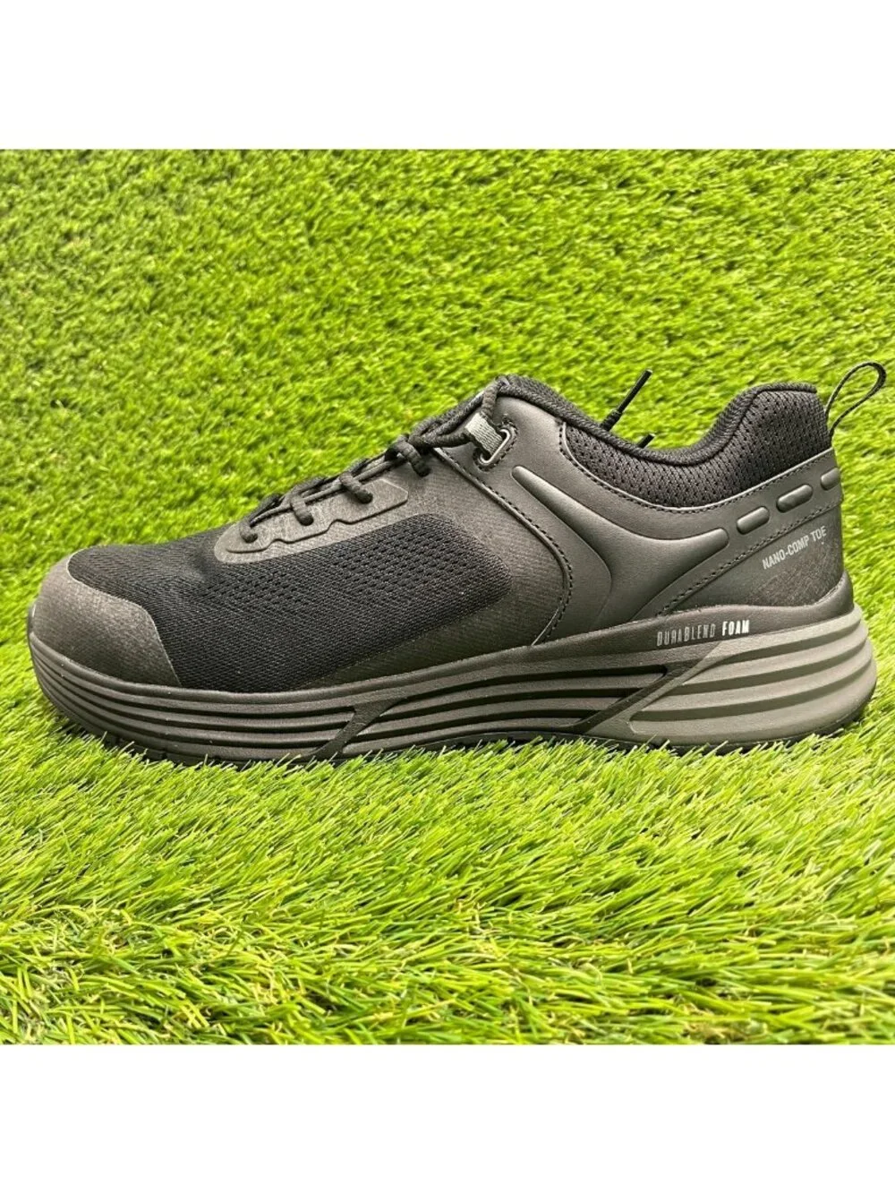 Georgia Boot DuraBlend Sport Mens Size 12 Black Composite Nano Toe Work Shoes